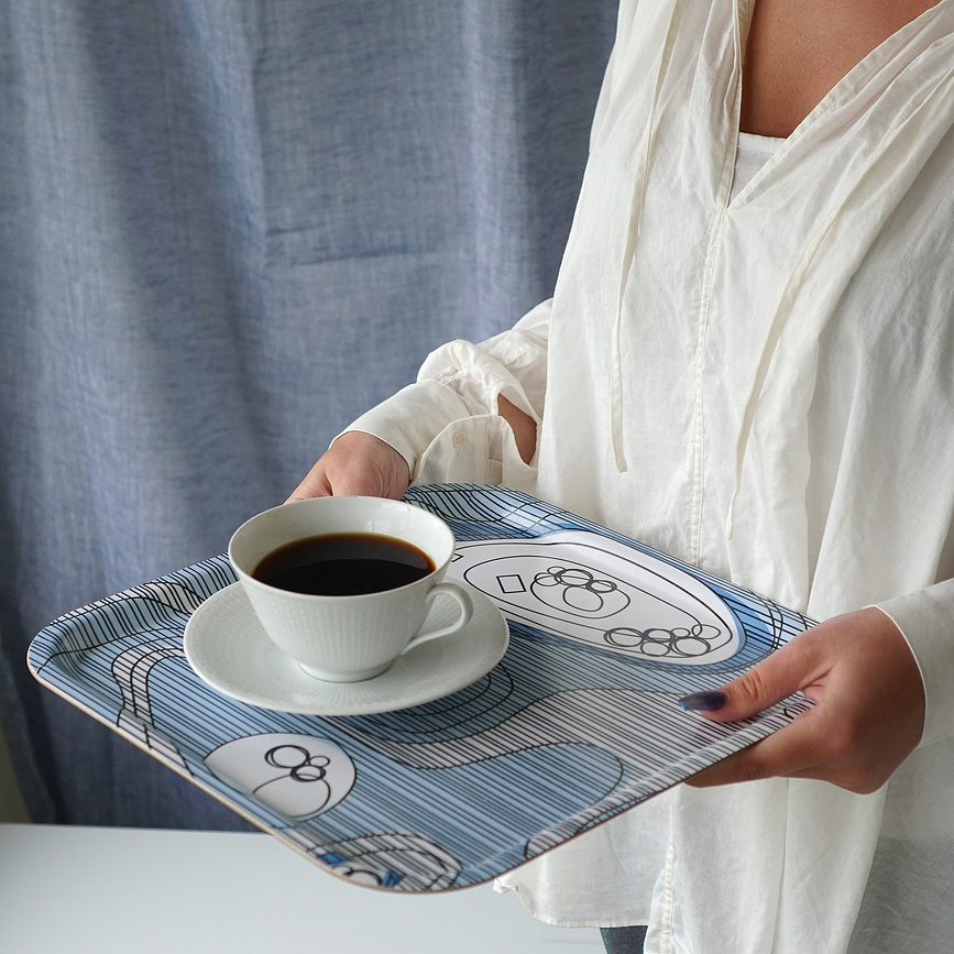 Sweden from Above Archipelago Pladenj za serviranje, kvadratni, 32 x 32 cm