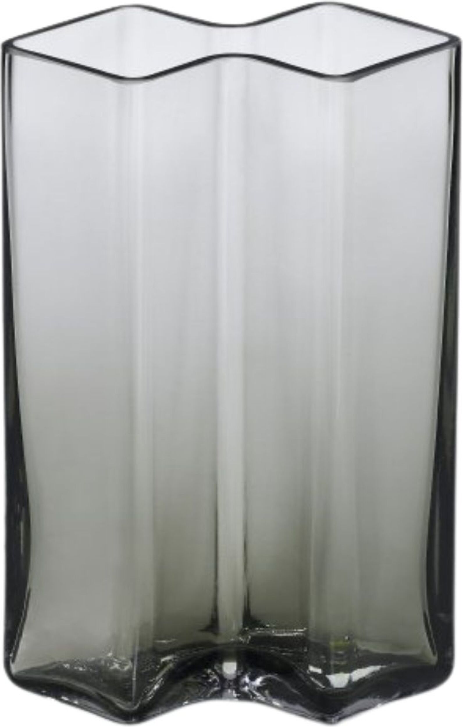 Vase Row 2 transparent grau