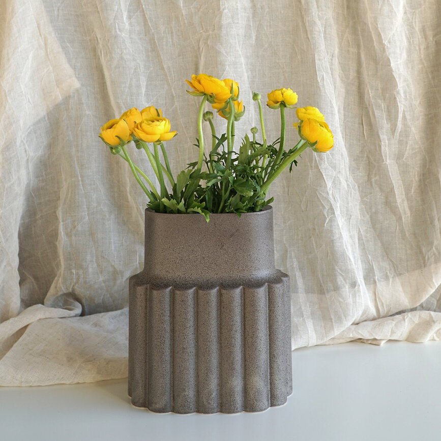 Vaso Mylla ovale, grigio
