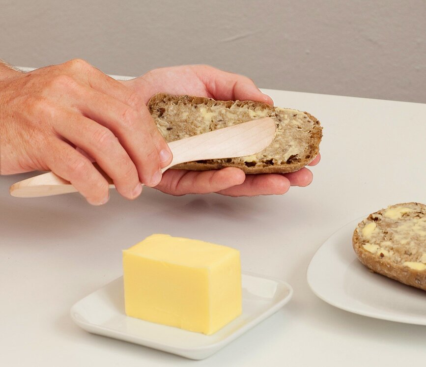 Air Couteau à Beurre et à Confiture, 19,5 cm, finition laiton