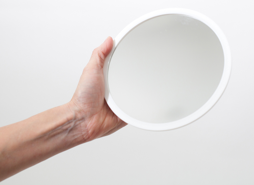 AirMirror Miroir grossissant x15, sur pied, blanc