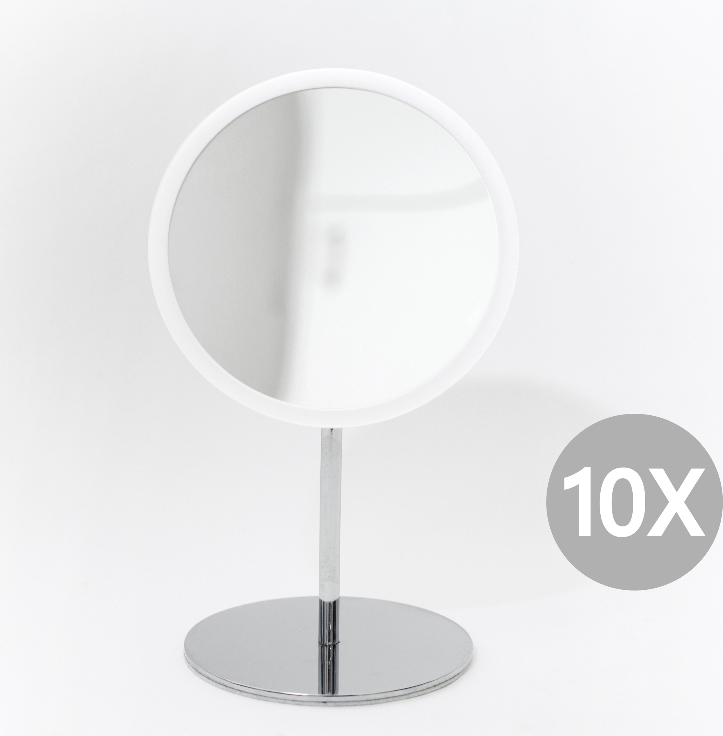 Airmirror Spiegel weiß Vergrößerung x10 stehend