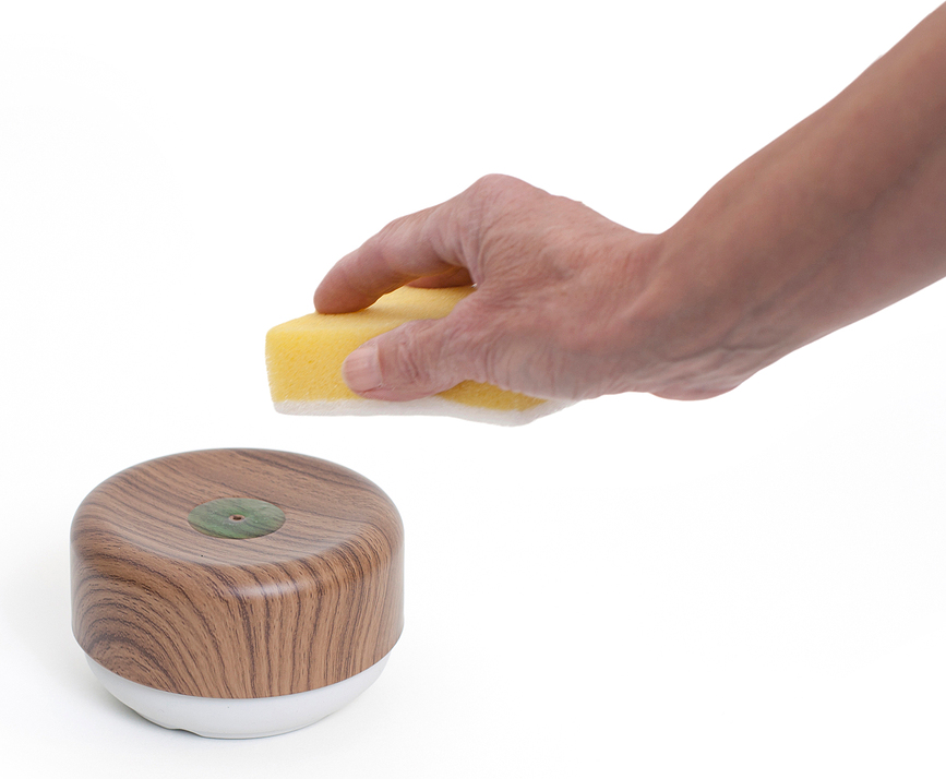 Bosign Distributeur pour liquide vaisselle, bois clair