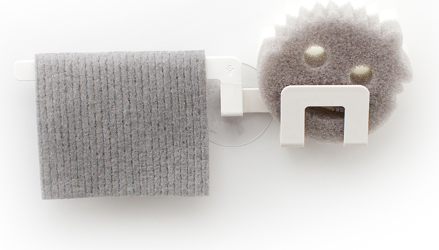 Bosign Držač za spužvu i krpu 2u1 grafitni