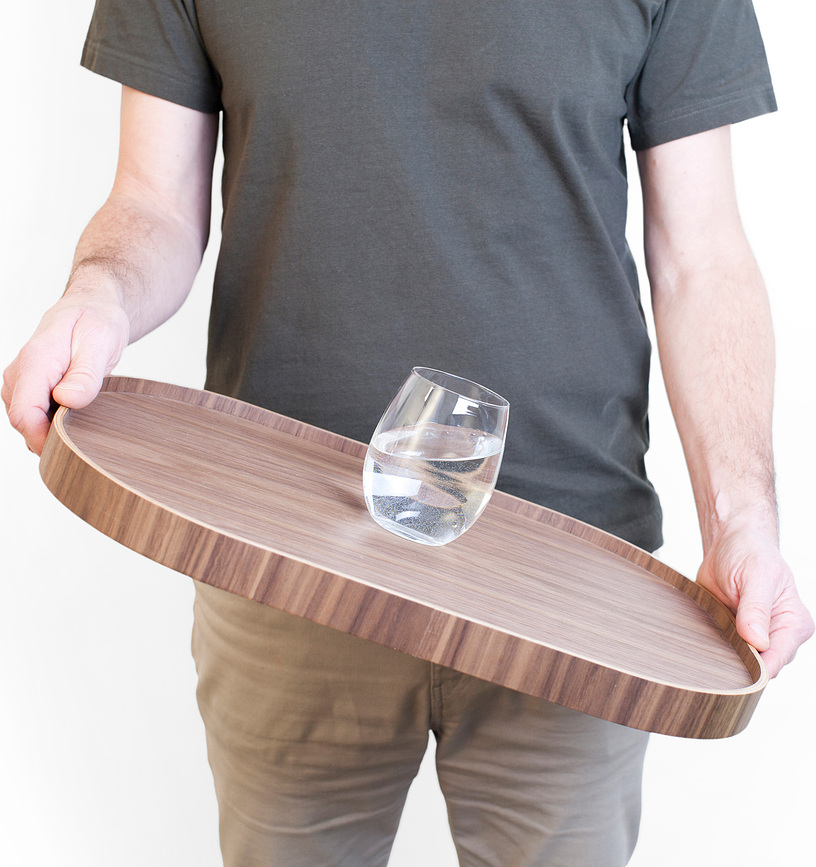 Bosign Pladenj ovalen, protizdrsen, vrbov les, L