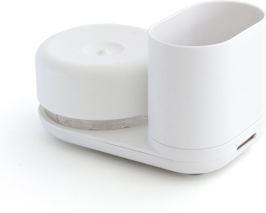 Caddy Compact Do-Dish Organisateur d'Évier avec Distributeur de Savon, blanc