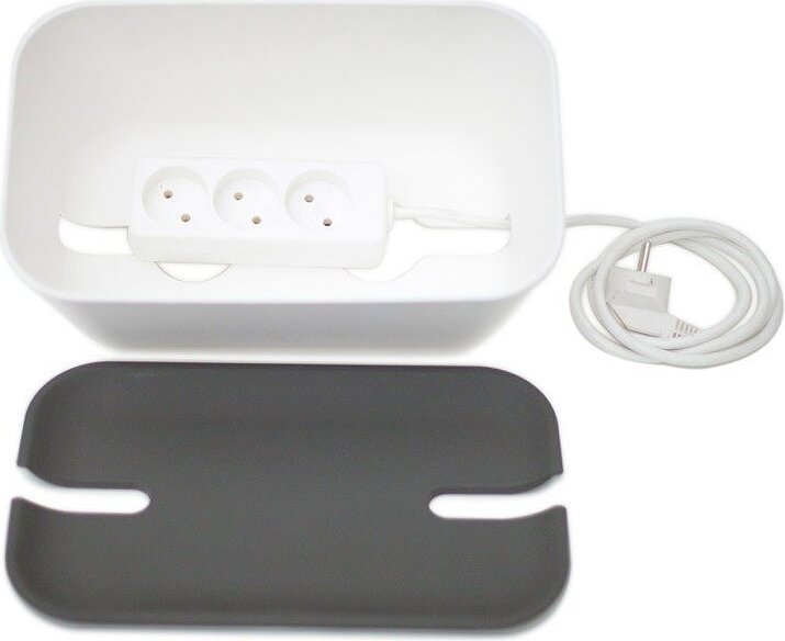 Caja Organizadora de Cables, efecto madera, Hideaway M