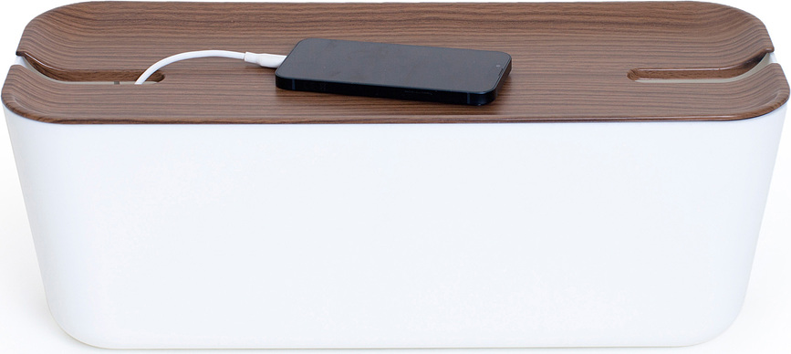 Caja Organizadora de Cables Hideaway XL, blanca