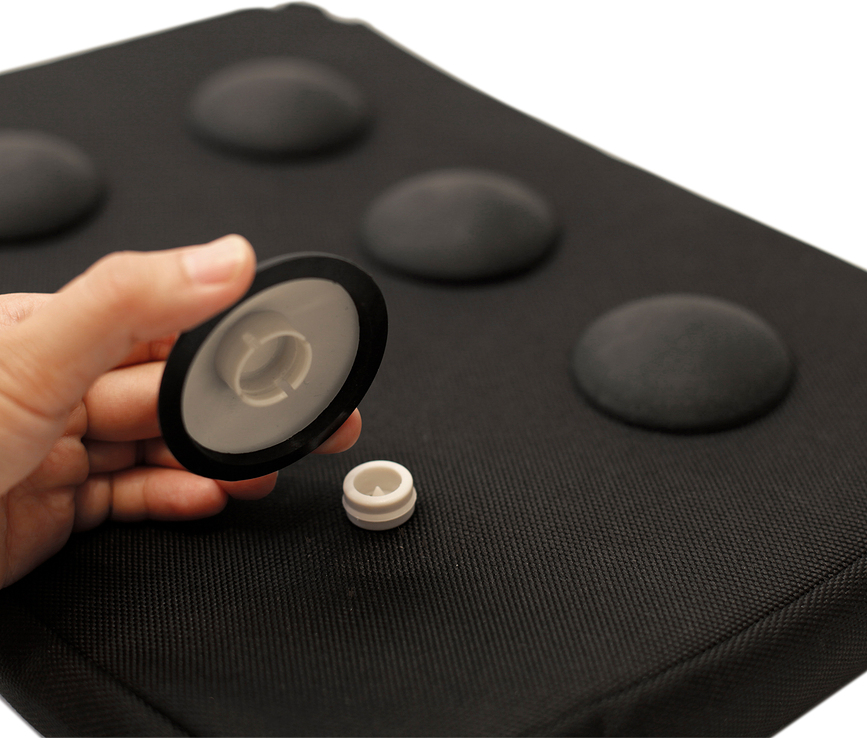 Cojín para Portátil de algodón Surfpillow, negro