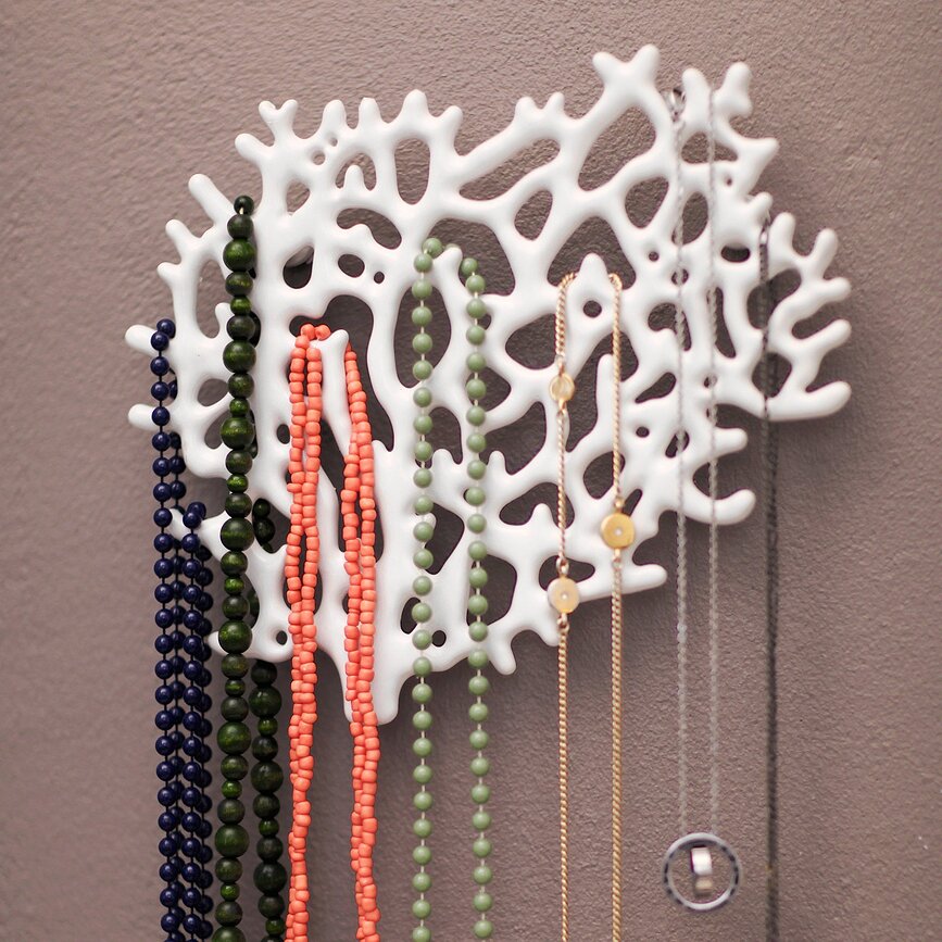 Coral Porte-Bijoux, blanc