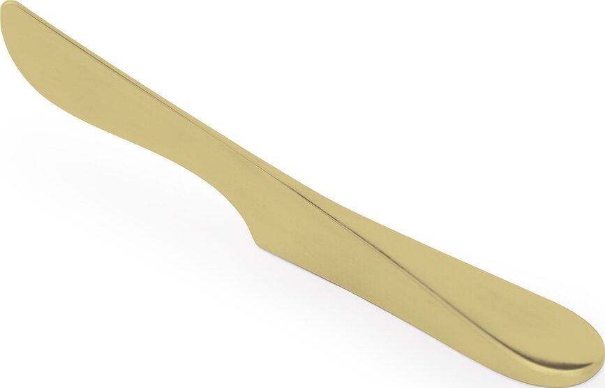 Cuchillo para mantequilla y mermelada Air, acabado de latón, 19,5 cm