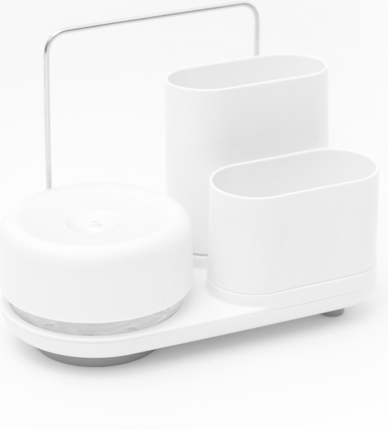 Do Dish Caddy Plus Organisateur d'évier, blanc, Set 5 pièces