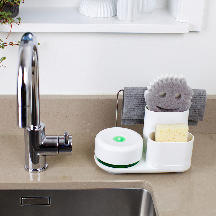 Do Dish Caddy Plus Organizator za pomivalno korito, bel, 5-delni set