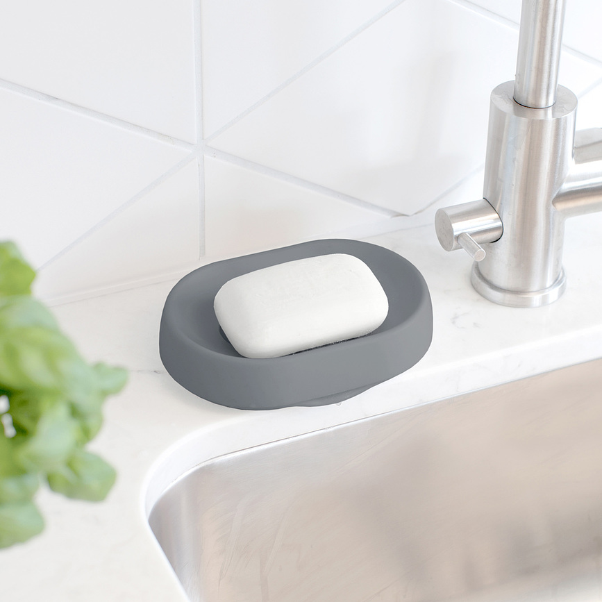 Flow Plus Porte-Savon ovale, blanc