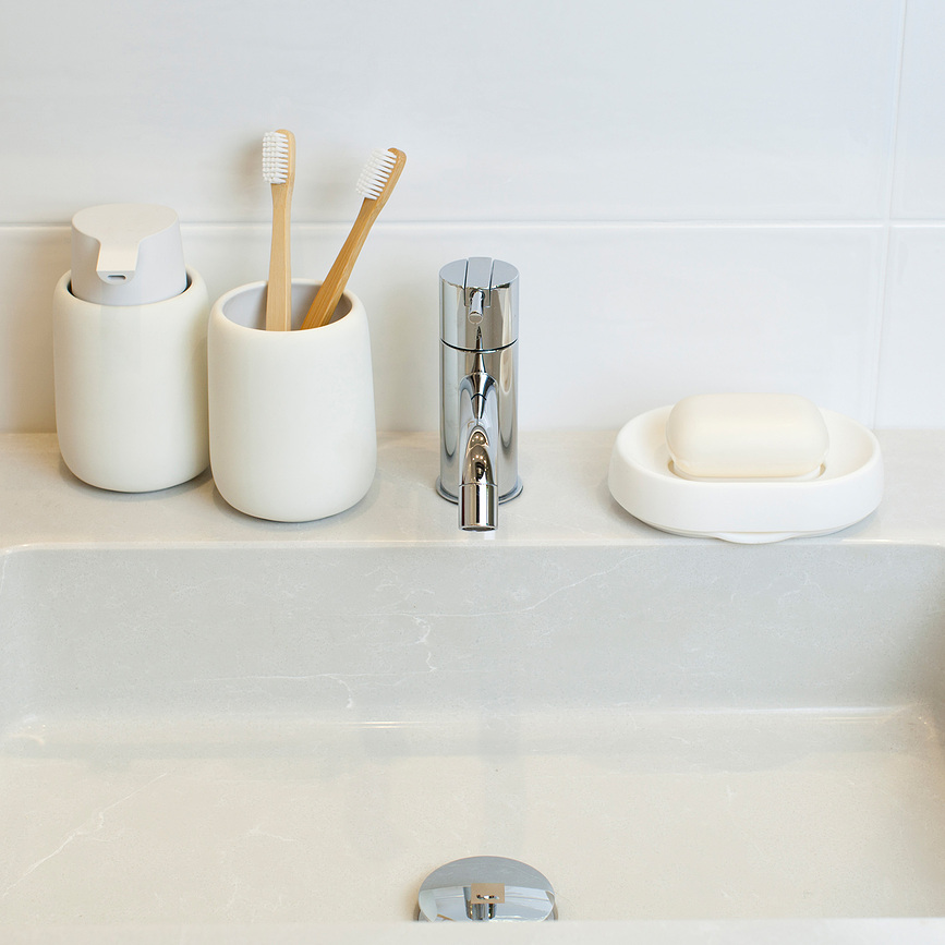 Flow Plus Porte-Savon ovale, blanc