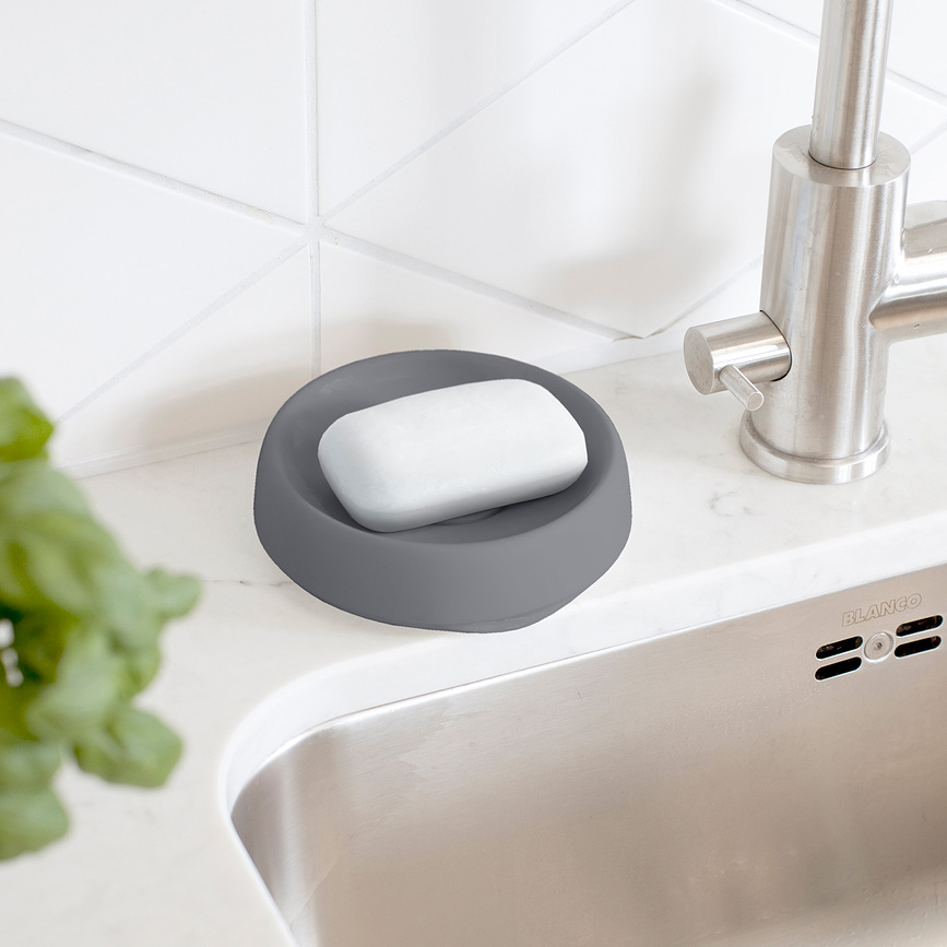 Flow Plus Porte-Savon rond, blanc
