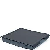 Laptray Tray black with anti-slip coating and with a grey cushion