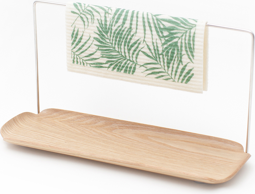 Organizador Bosign para fregadero, madera de nogal