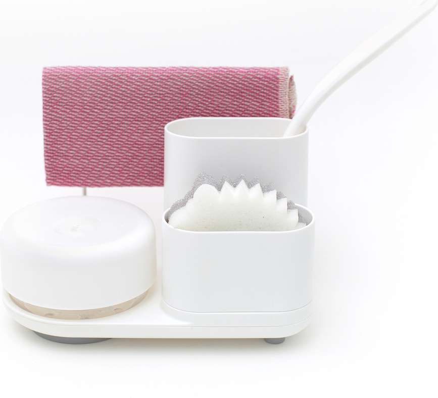 Organizador para Fregadero Do Dish Caddy Plus, blanco, Set de 5 piezas