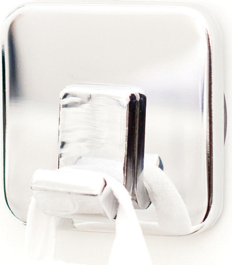 Perchero Bosign de pared, cuadrado, cromado