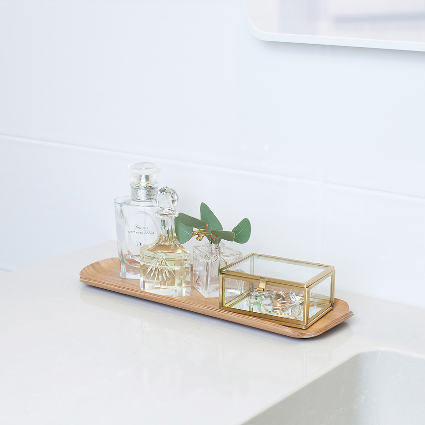 Countertop Pladenj dekorativni, orehov les