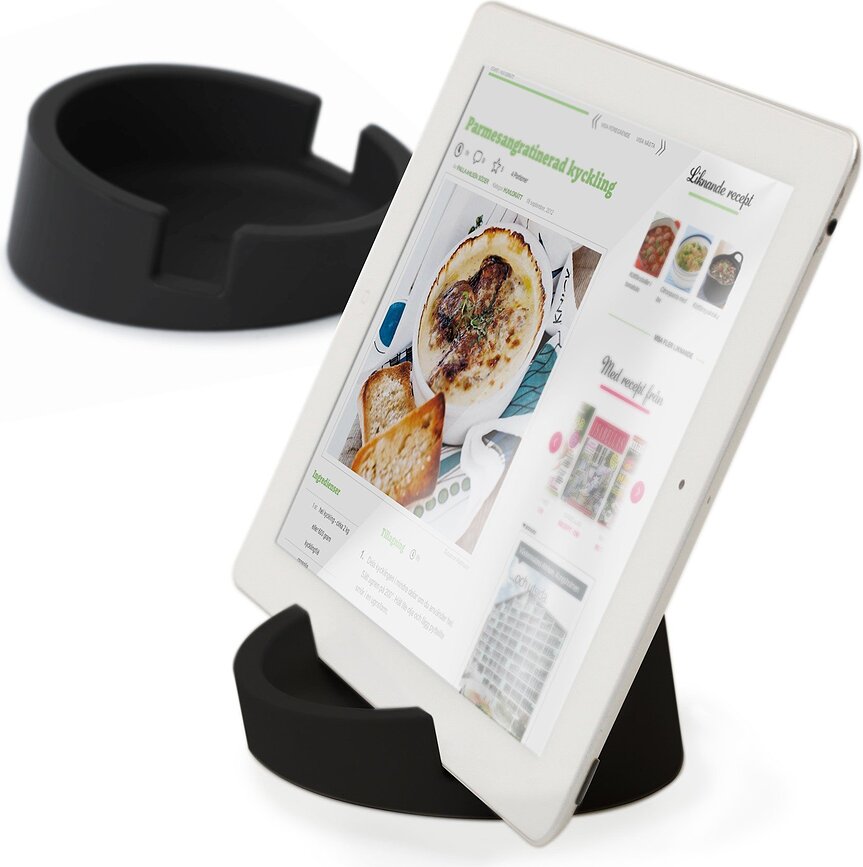 Support pour Tablette de cuisine, noir