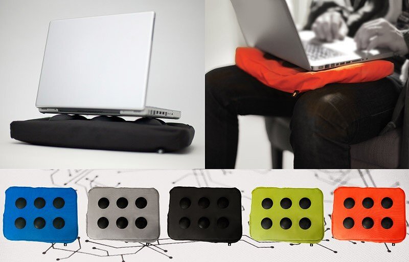 Surfpillow Hitech Μαξιλάρι για Laptop, μαύρο