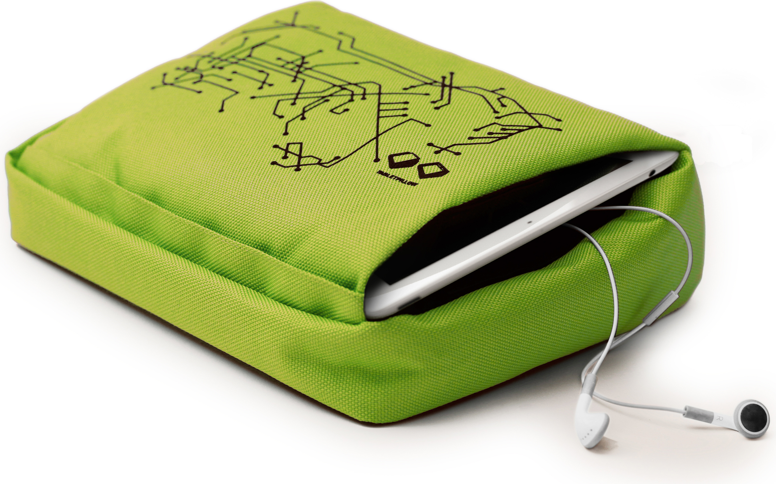 Tabletpillow Hitech 2 Tablet- oder iPad-Etui Limette