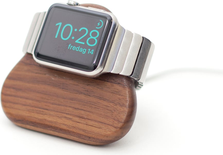 Tetra Nightstand Ställ för Apple Watch, valnöt