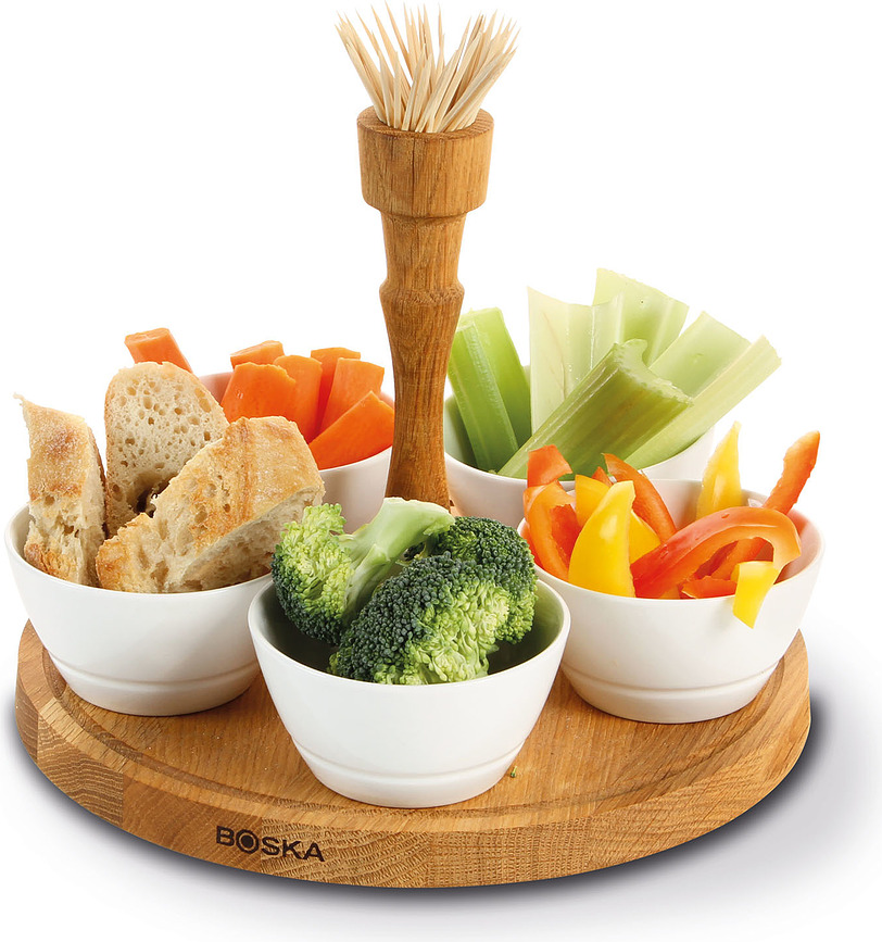 Boska Plateau de service avec coupelles, Set 6 pièces