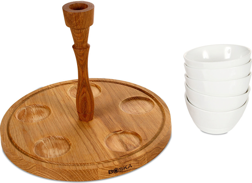 Boska Plateau de service avec coupelles, Set 6 pièces