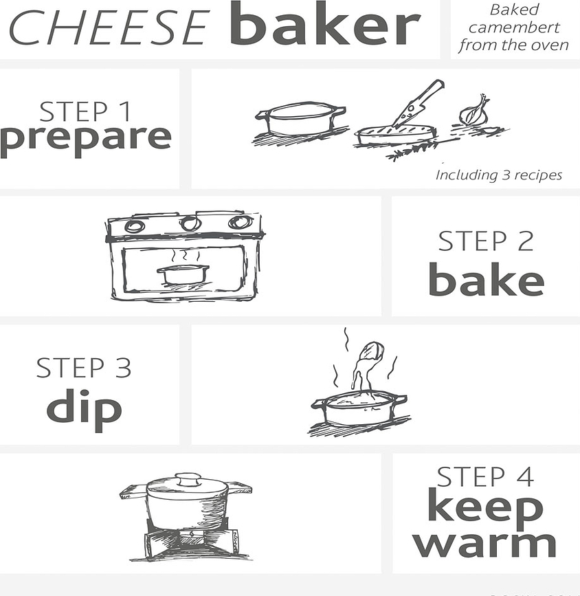 Cheese Baker Σετ για ψήσιμο τυριού