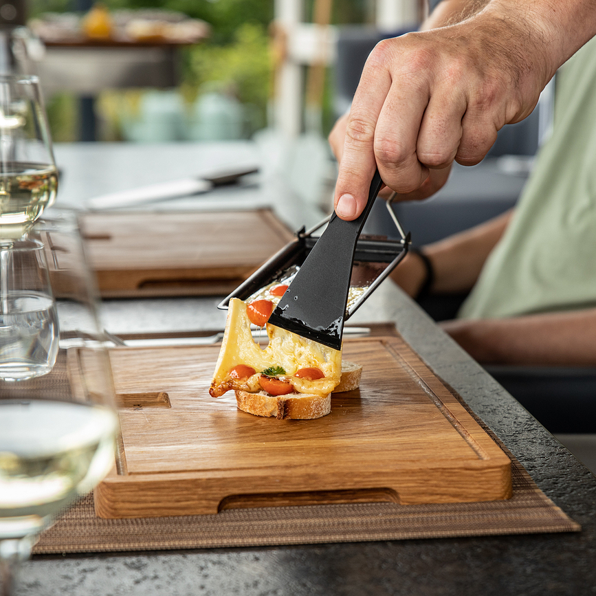 Cheese Barbeclette Τηγάνι για ρακλέτ, με σπάτουλα, 2 τμχ