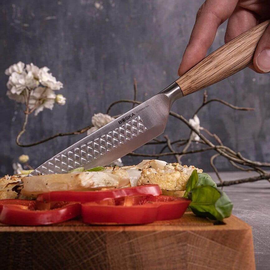 Cuchillos de carne Oslo+, de acero inoxidable, 4 unidades