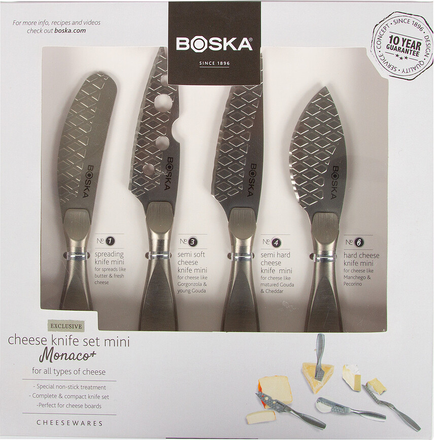 Cuchillos para Queso Monaco Plus, 4 unidades