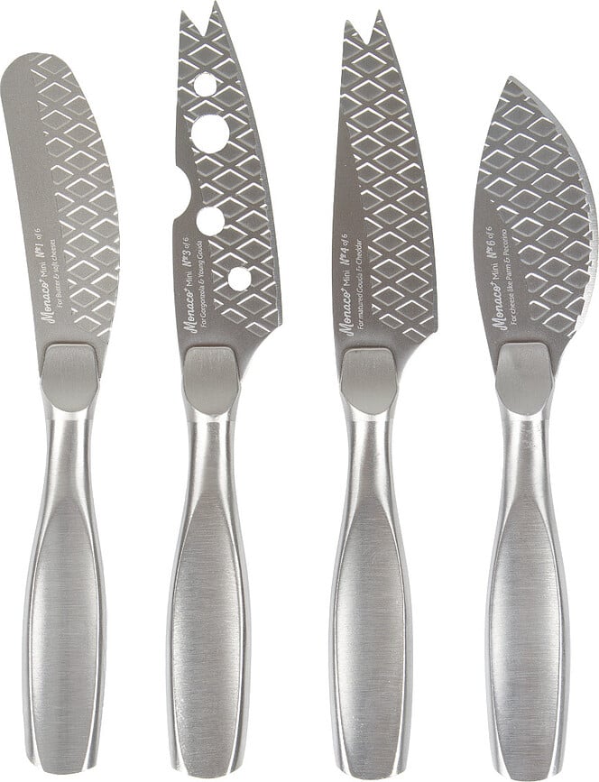 Cuchillos para Queso Monaco Plus, 4 unidades