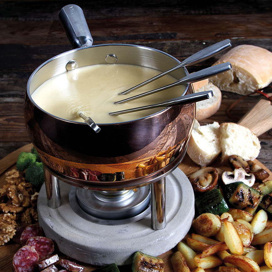Fondue Copper Σετ Φοντί