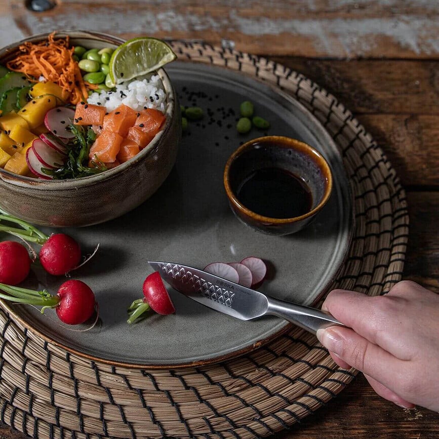 Juego de Cuchillos de Chef y para Verduras Monaco Plus, Set de 3 piezas