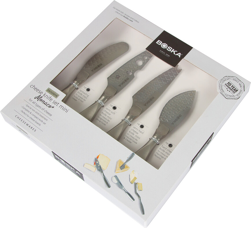 Monaco Plus Couteaux à Fromage, Set 4 pièces