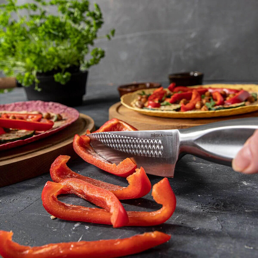 Monaco Plus Set de Couteaux de Cuisine, Couteau de Chef et Couteau d'Office, Lot de 3