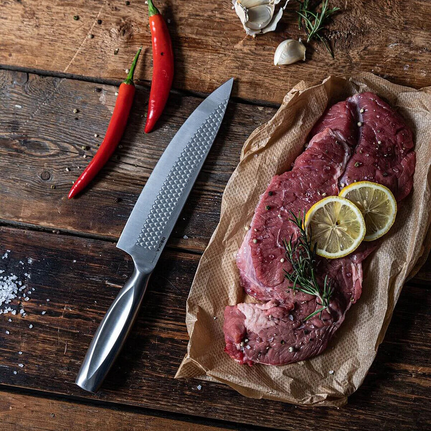 Monaco Plus Set de Couteaux de Cuisine, Couteau de Chef et Couteau d'Office, Lot de 3