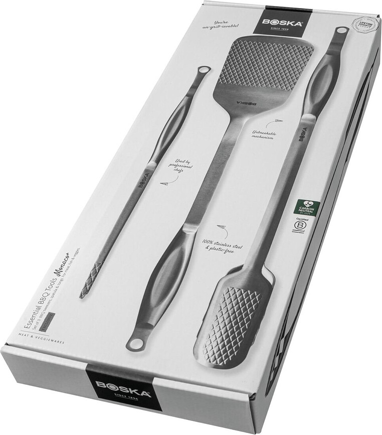 Monaco Plus Ustensiles de Barbecue, Set 3 pièces