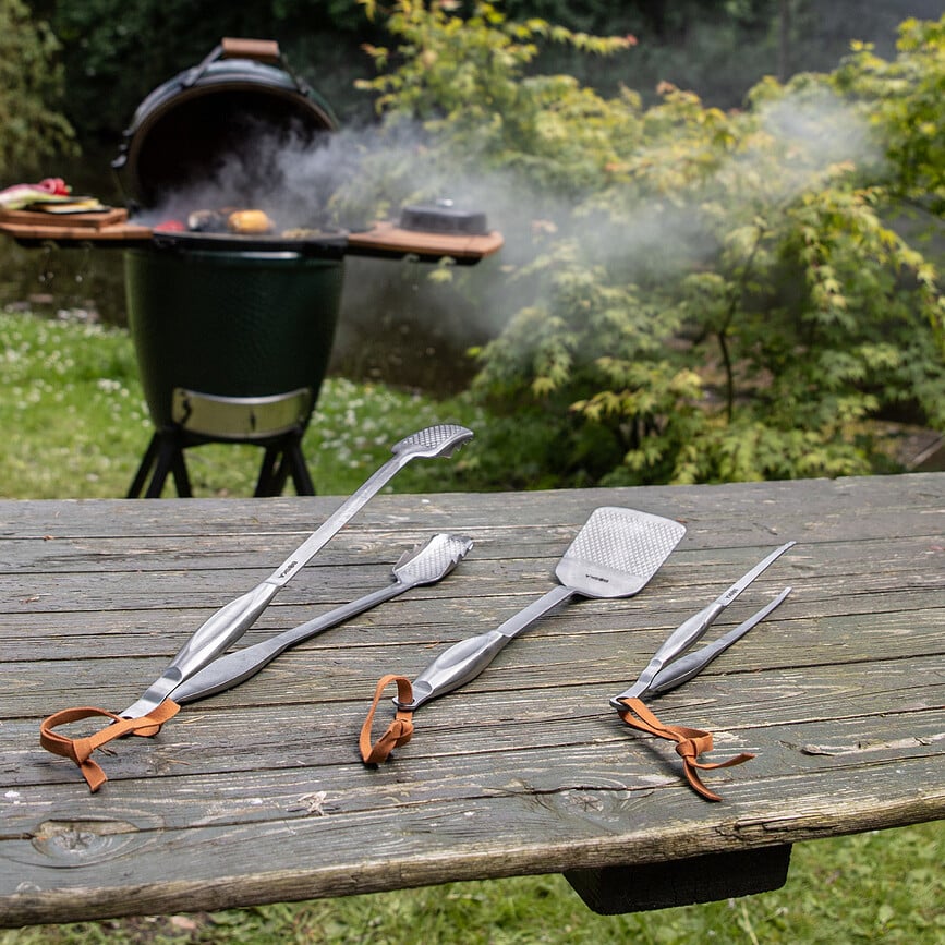 Monaco Plus Ustensiles de Barbecue, Set 3 pièces