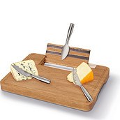 Party Cheese board with three knives