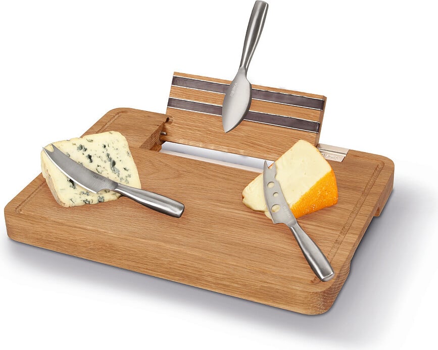 Party Set à Fromage, avec planche et couteaux