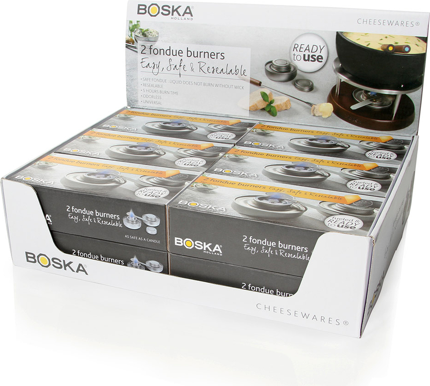 Quemador para Fondue con combustible Boska, 2 unidades