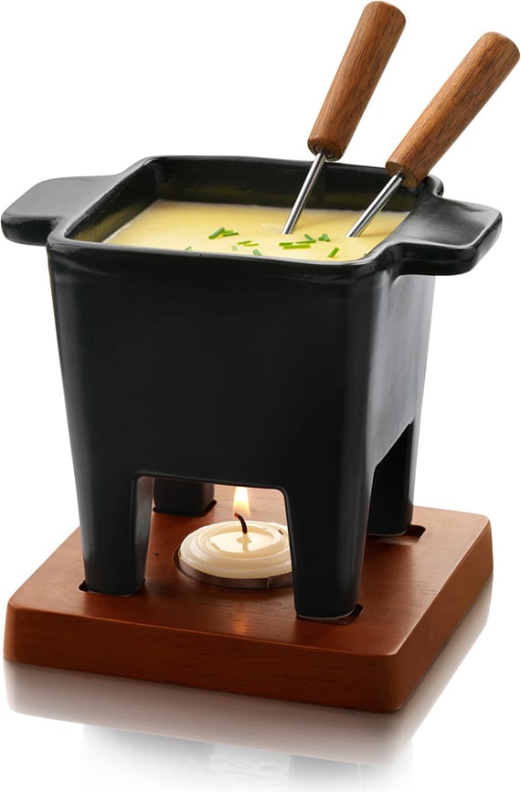 Tapas Fondue-Set schwarz