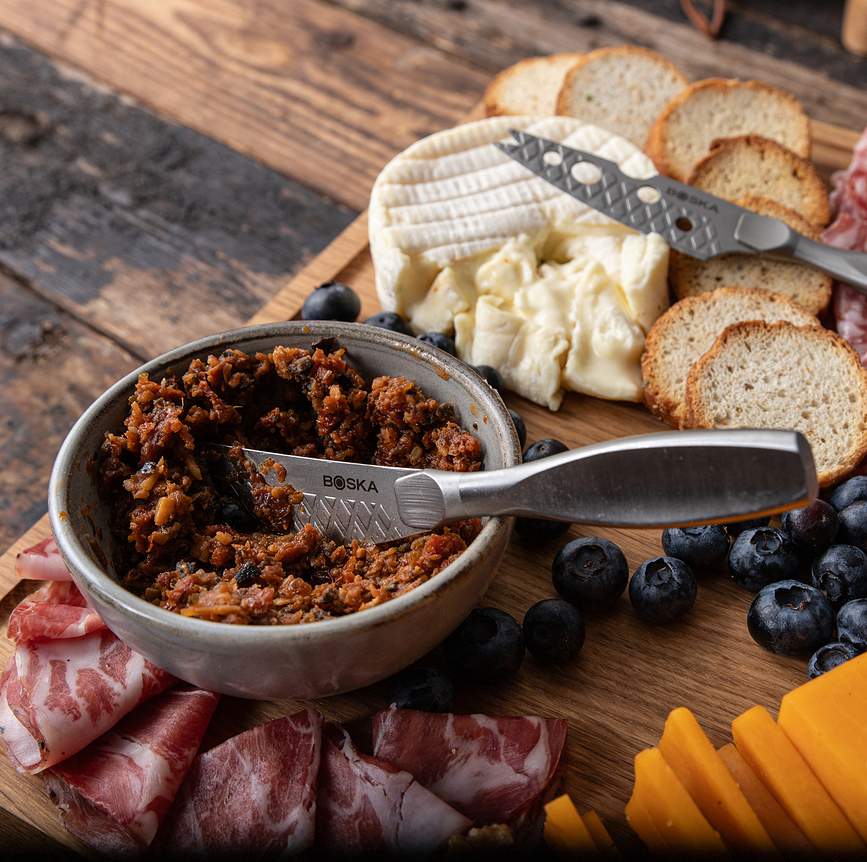 Ultimate Monaco Plus Set De Couteaux À Fromage Et Planche De Service, Set 10 pièces