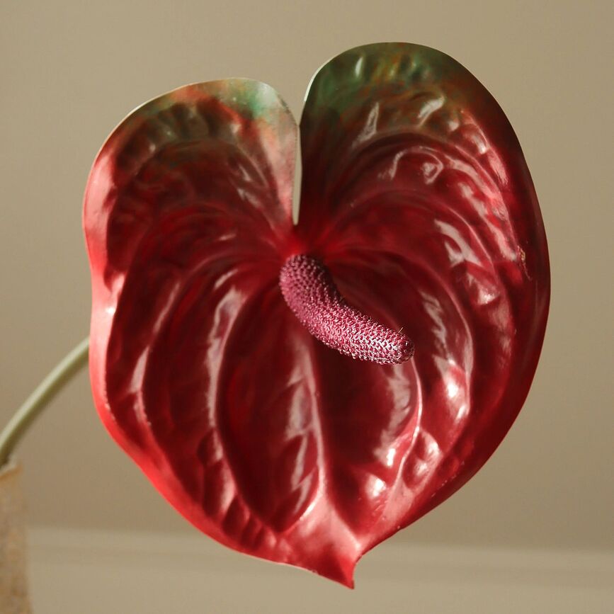 Botane Artificial Anthurium Flower 60 cm, purple