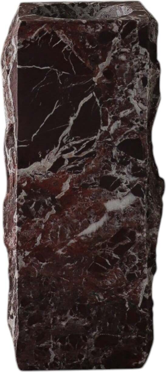 Botane Edge Vase 30 cm, roter Marmor